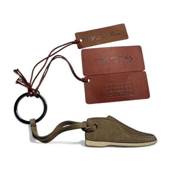 Loro Piana My Open Walk Suede Bag Charm / Keychain – New - Picture 3 of 3